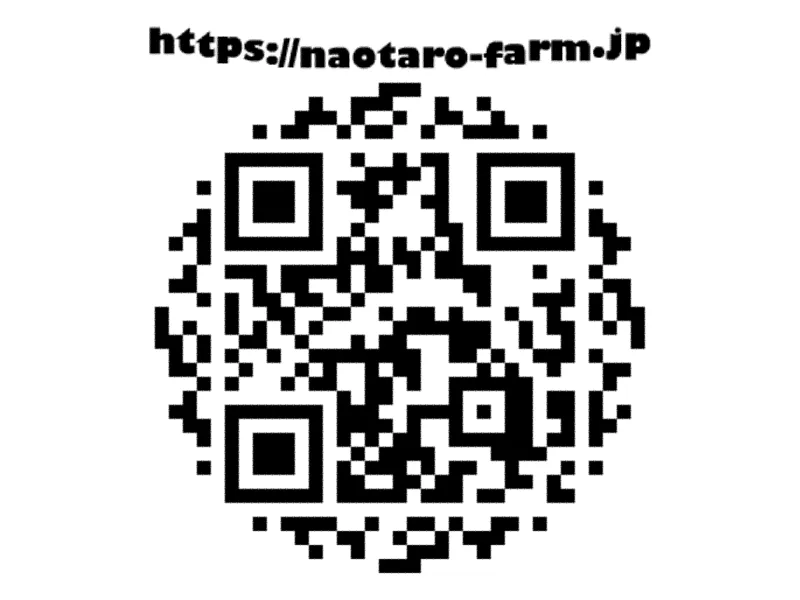 農園サイトアドレスQRコード